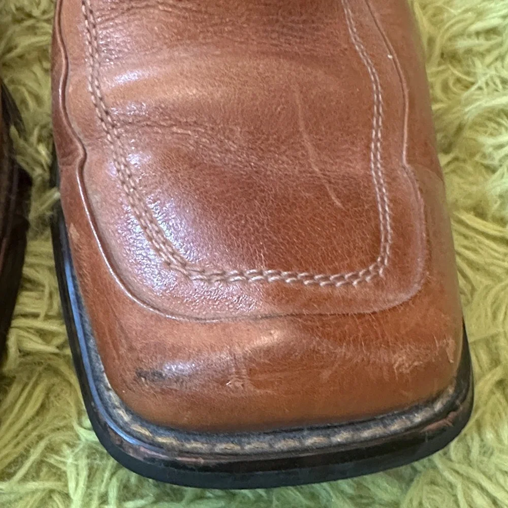 Brown Leather Slip-On Loafers Men’s Classic Dress Casual Shoes Size 11